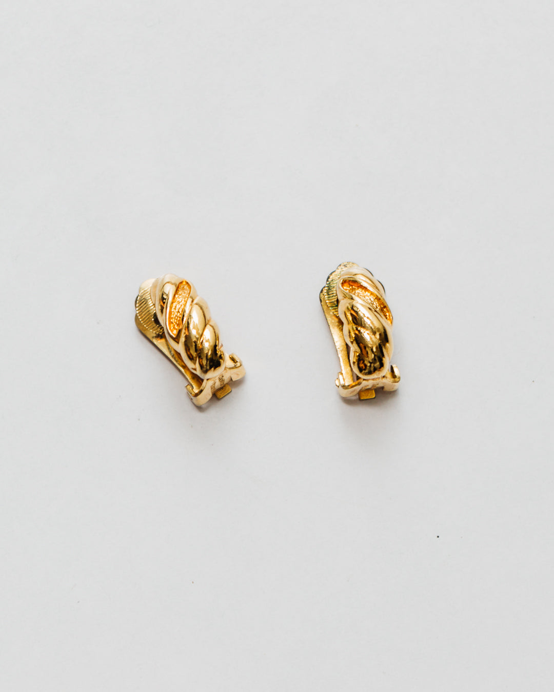 Vintage Christian Dior Croissant Clip Ons
