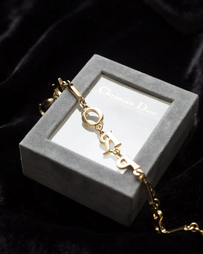 Christian dior vintage logo bracelet