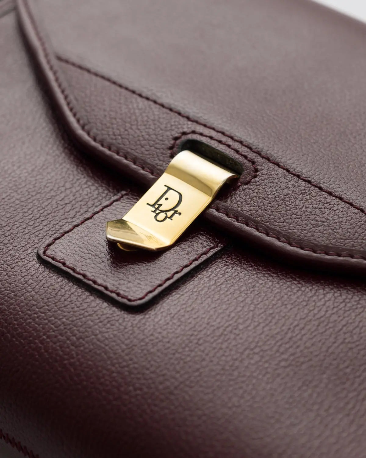 Christian dior vintage bordeaux handbag
