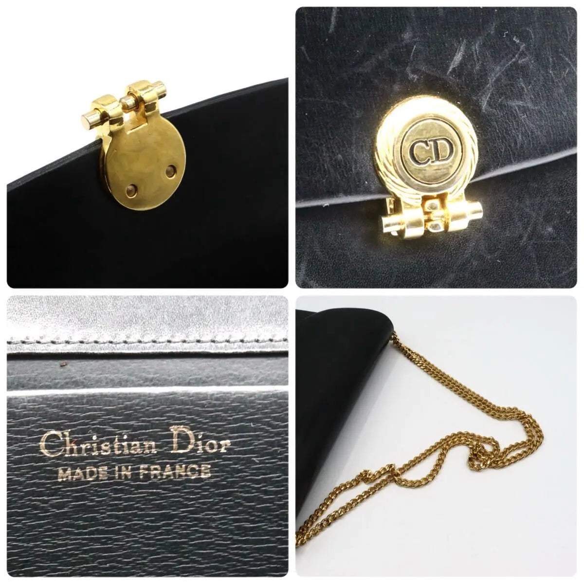 Christian dior vintage box calf