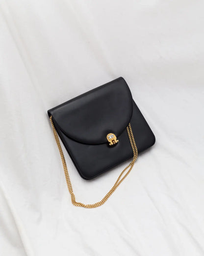 Christian dior vintage box calf handbag