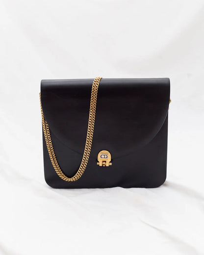 Christian dior vintage box calf handbag