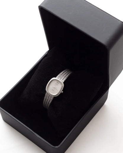 Quartz vintage elgin with wheat chain bracelet watch