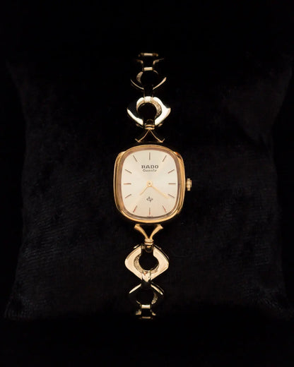 Quartz vintage gold on rado watch