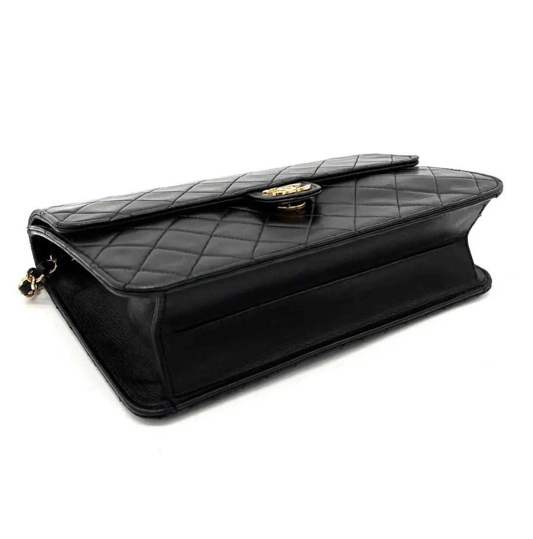 Vintage lambskin half flap