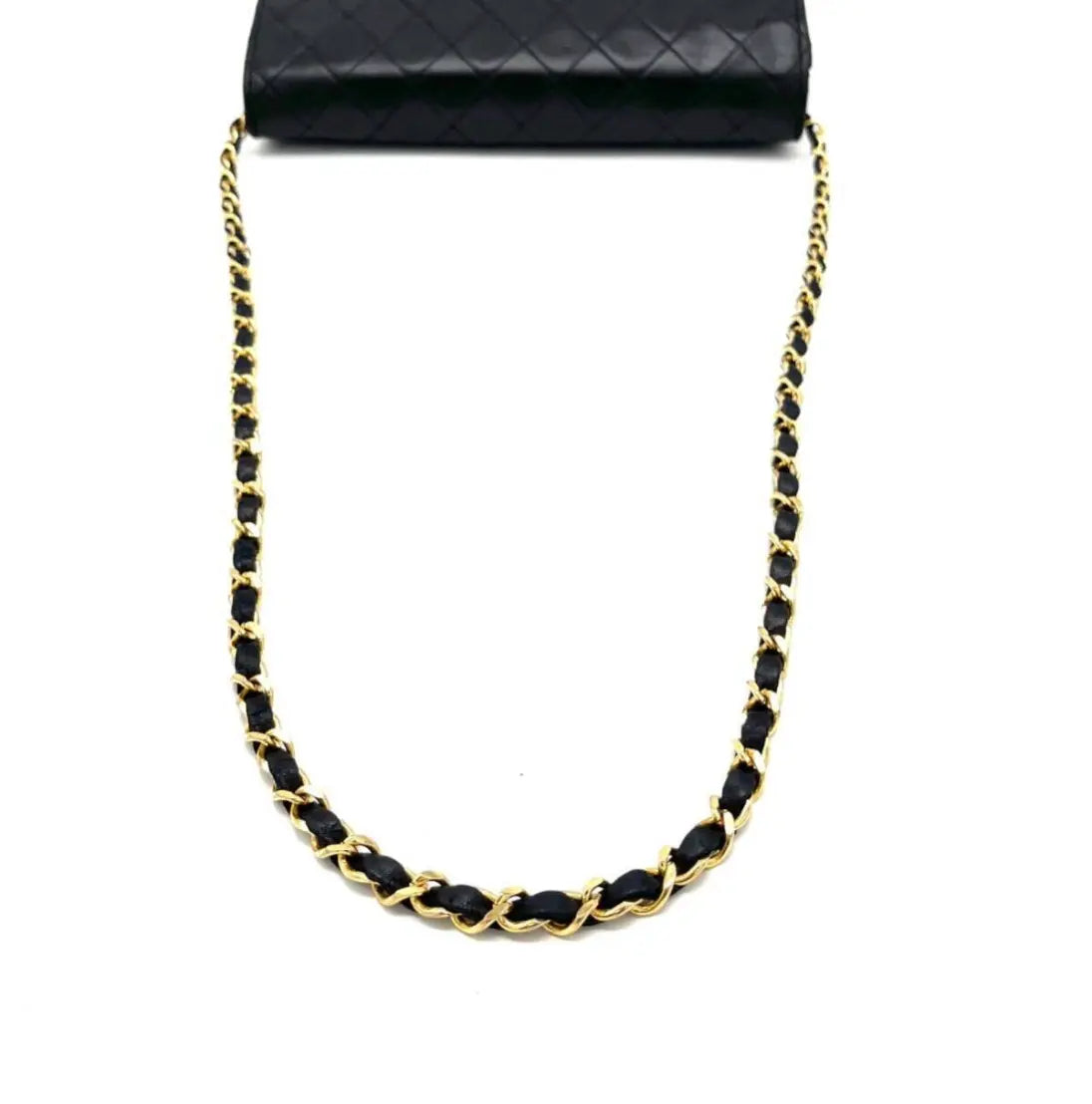 Vintage lambskin half flap
