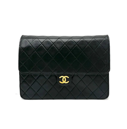 Vintage lambskin half flap