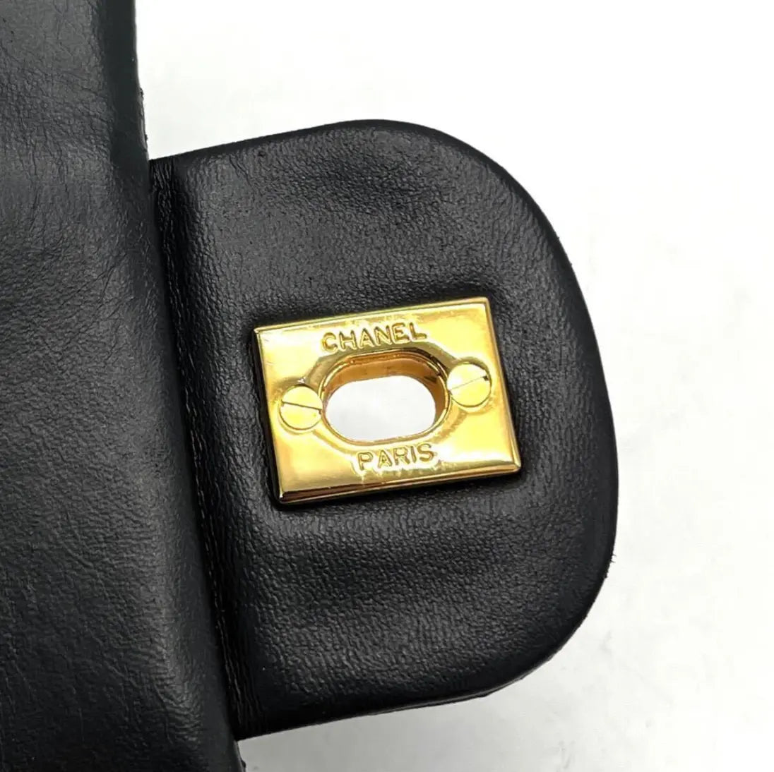 Vintage lambskin half flap