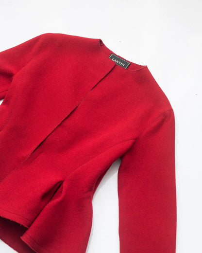 Lanvin vintage peplum wool jacket