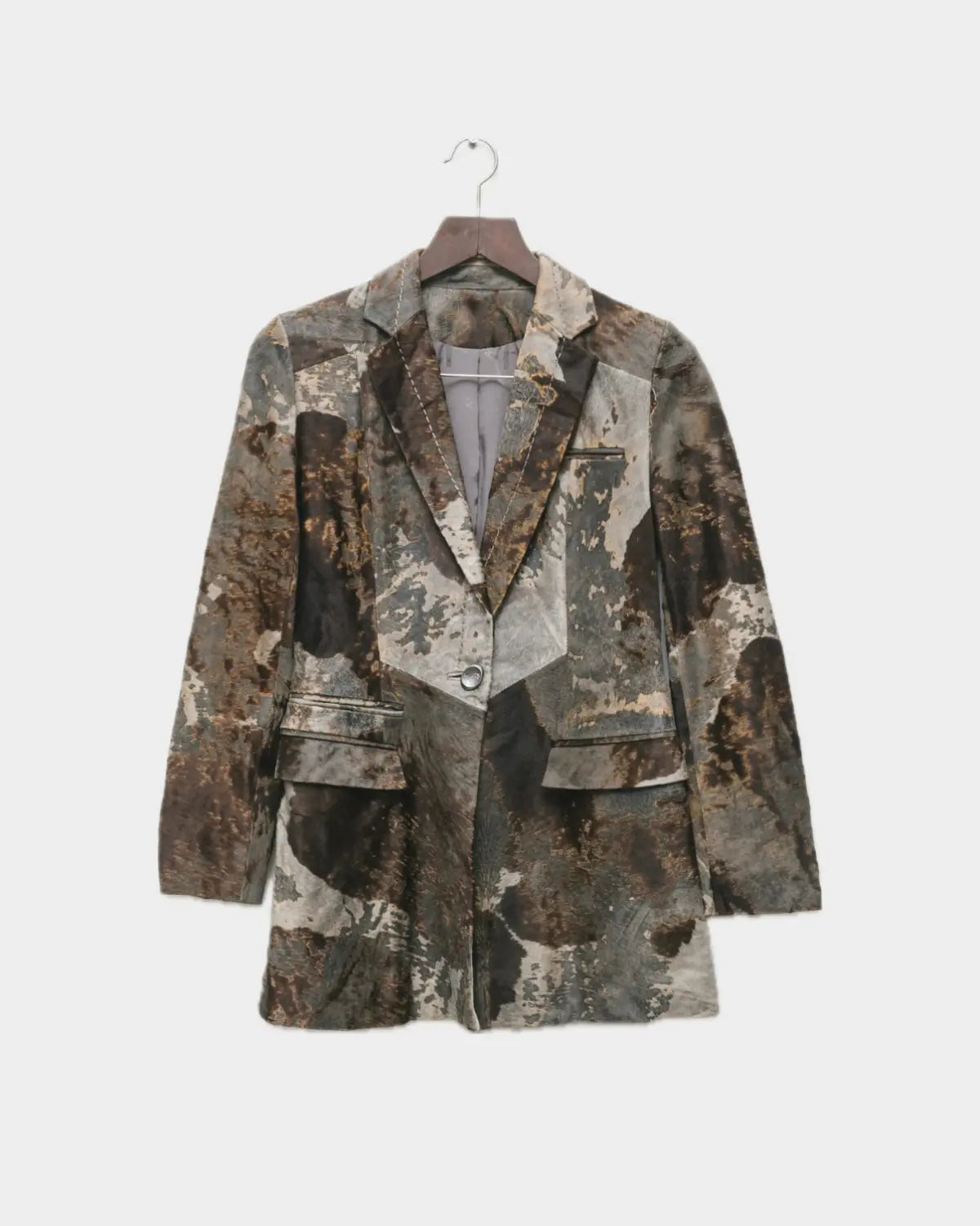 Handpicked by aimée vintage leather structured jacket
