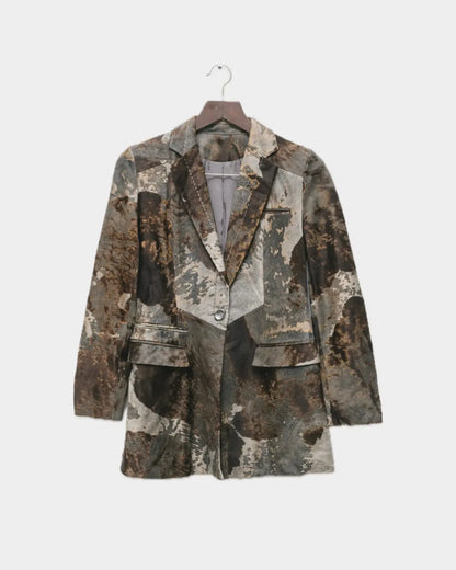 Handpicked by aimée vintage leather structured jacket