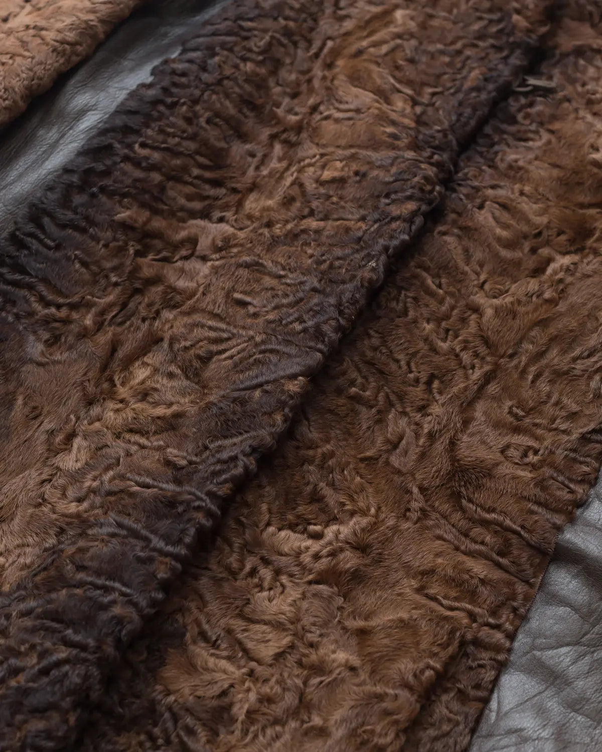 Nina ricci vintage persian lamb fur & leather jacket