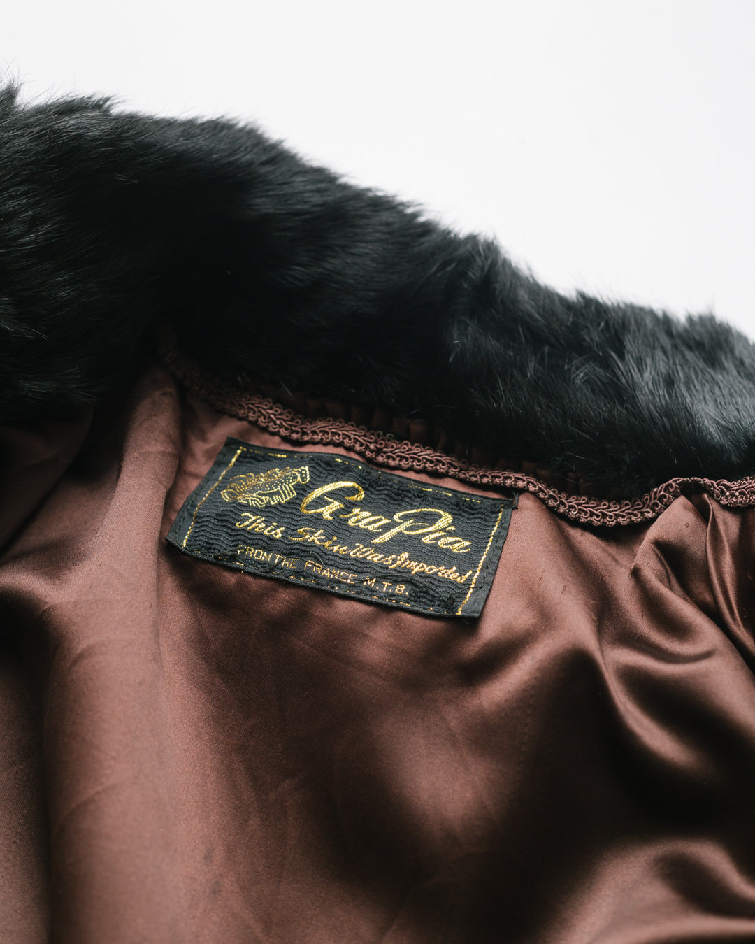 Vintage rabbit fur coat