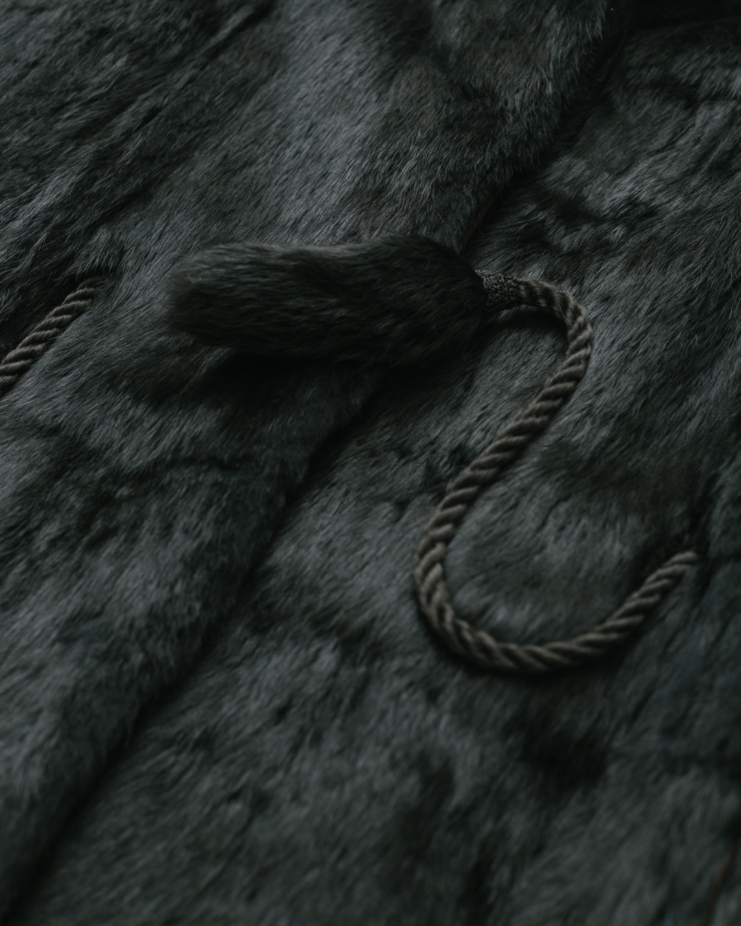 Vintage rabbit fur coat