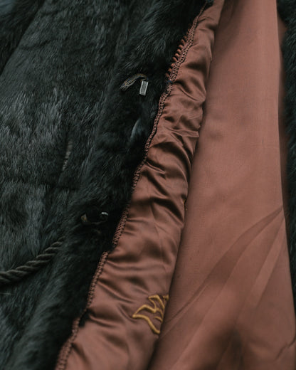Vintage rabbit fur coat
