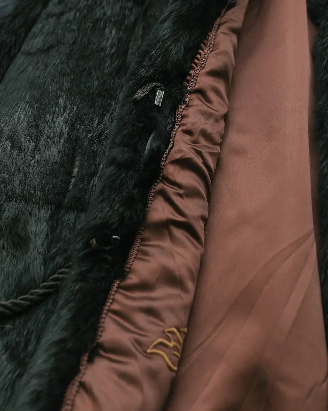 Vintage rabbit fur coat