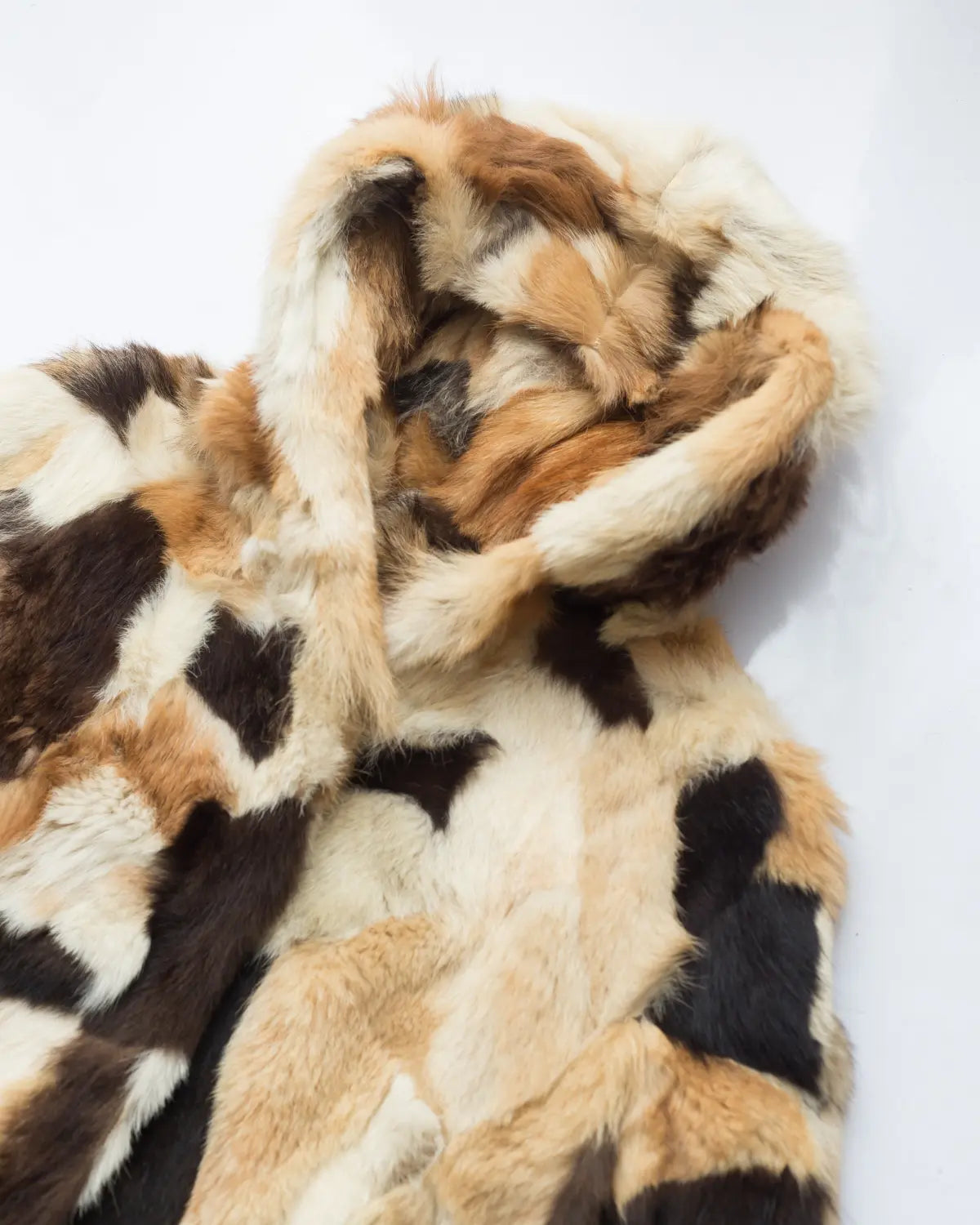 Handpicked by aimée vintage rabbit patchwork hooded coat