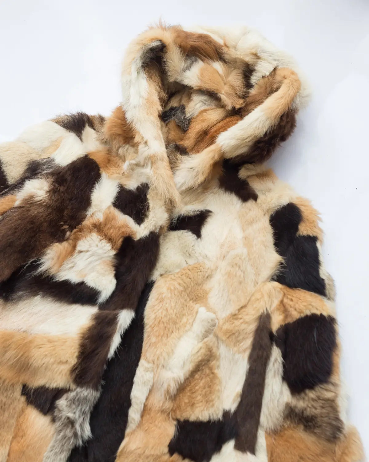 Handpicked by aimée vintage rabbit patchwork hooded coat