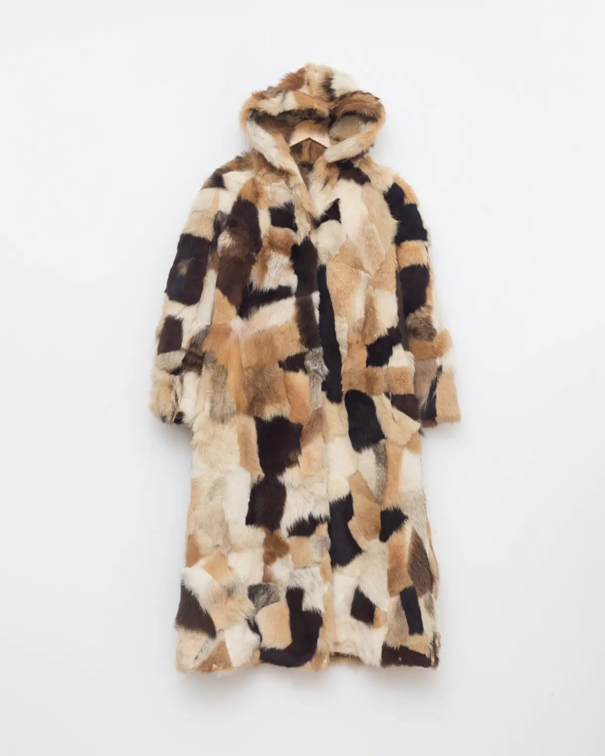 Handpicked by aimée vintage rabbit patchwork hooded coat