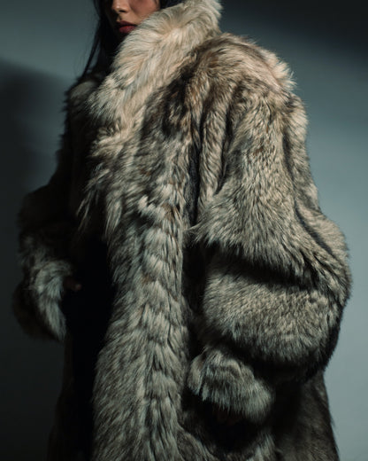 Vintage raccoon fur jacket