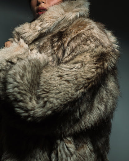 Vintage raccoon fur jacket