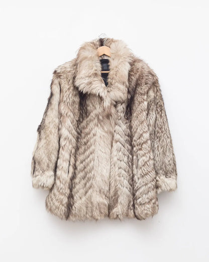 Aimée vintage raccoon fur jacket