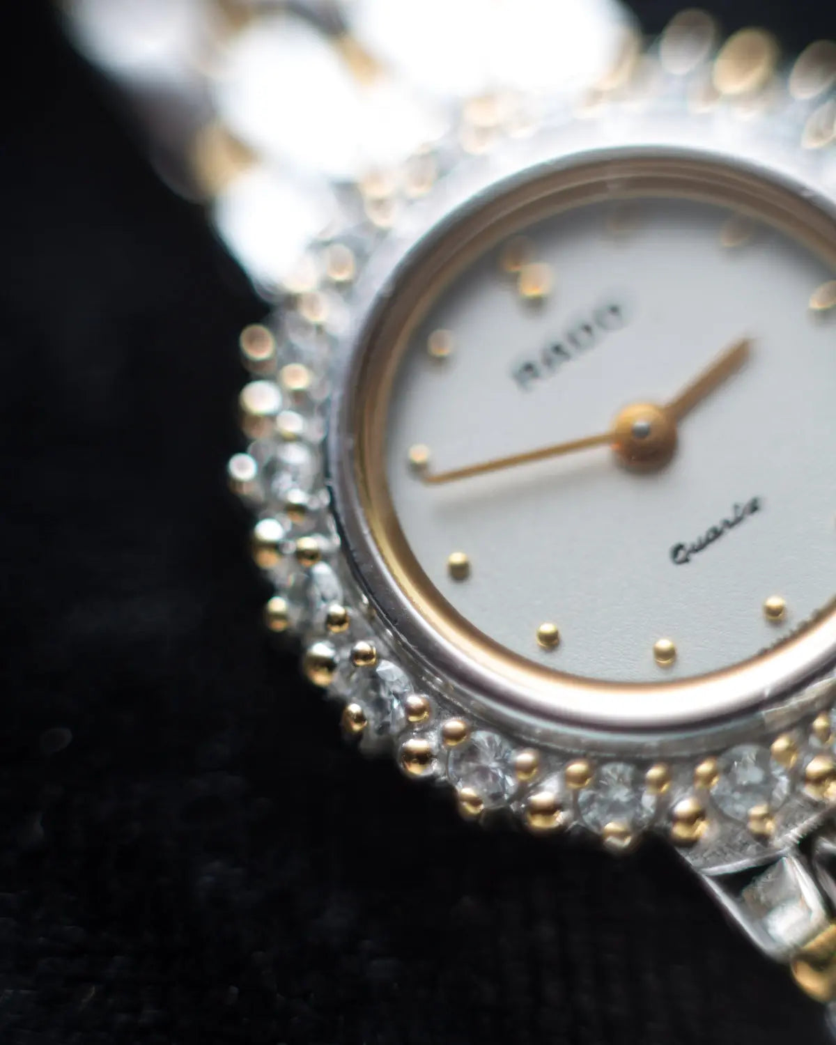 Rado vintage embellished bezel watch