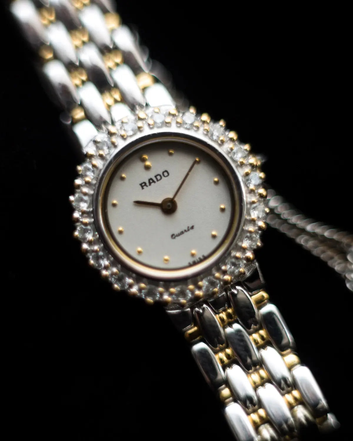 Rado vintage embellished bezel watch