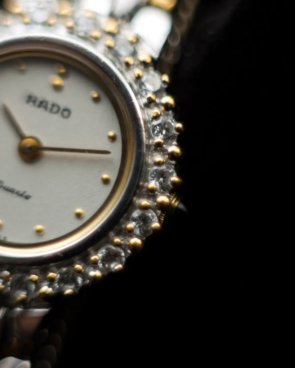 Rado vintage embellished bezel watch