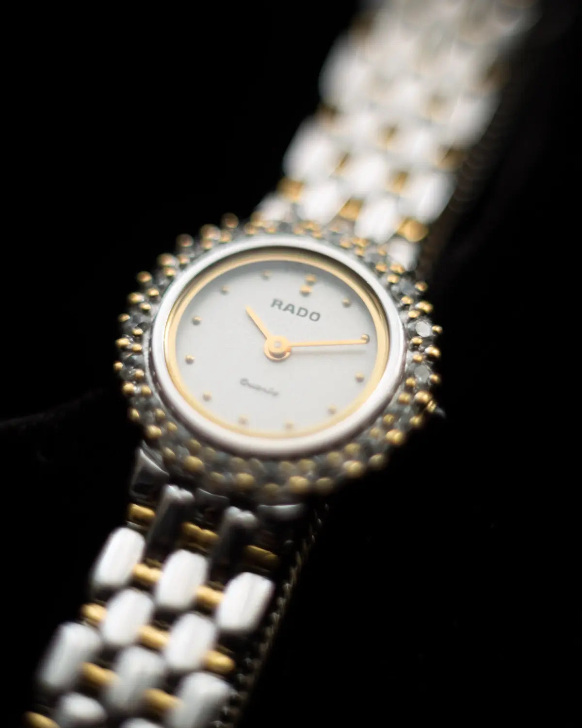 Rado vintage embellished bezel watch