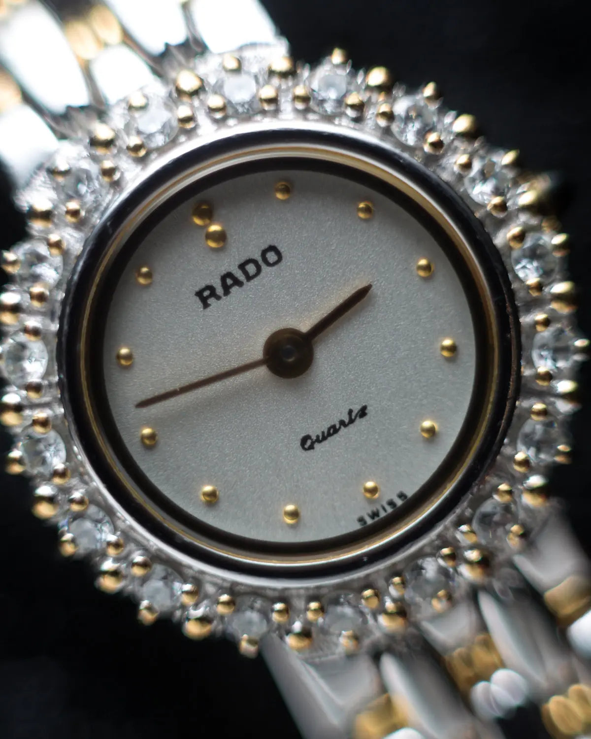 Rado vintage embellished bezel watch