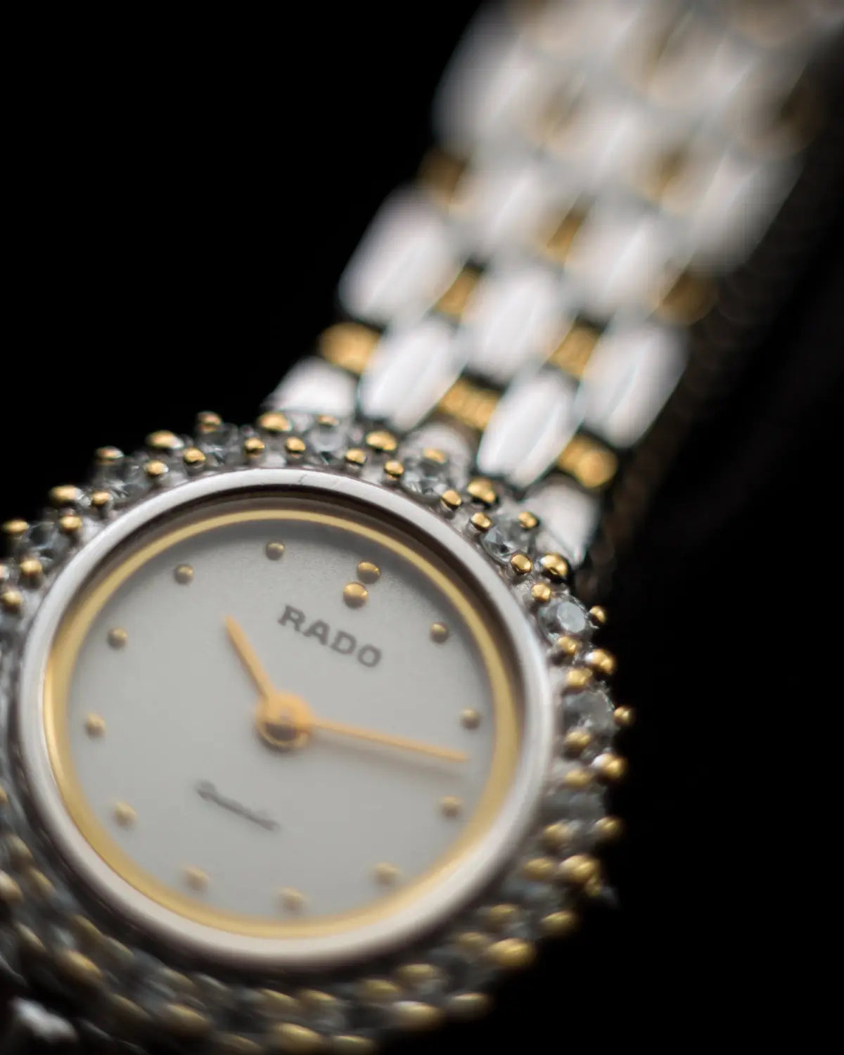 Rado vintage embellished bezel watch