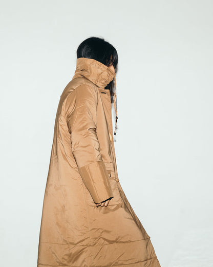 Salvatore Ferragamo Sand Quilted Puffer