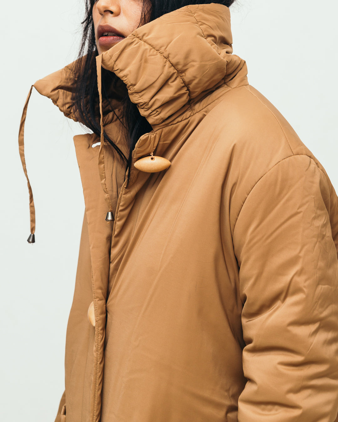 Salvatore Ferragamo Sand Quilted Puffer