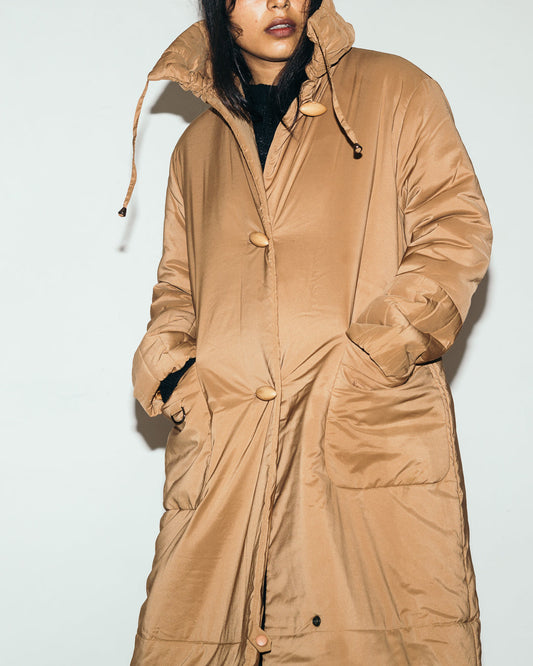 Salvatore Ferragamo Sand Quilted Puffer