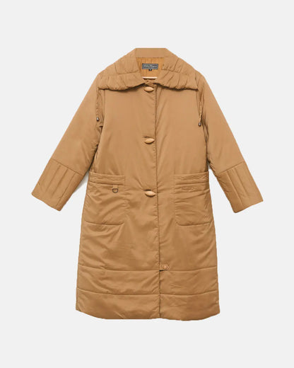 Salvatore Ferragamo Sand Quilted Puffer