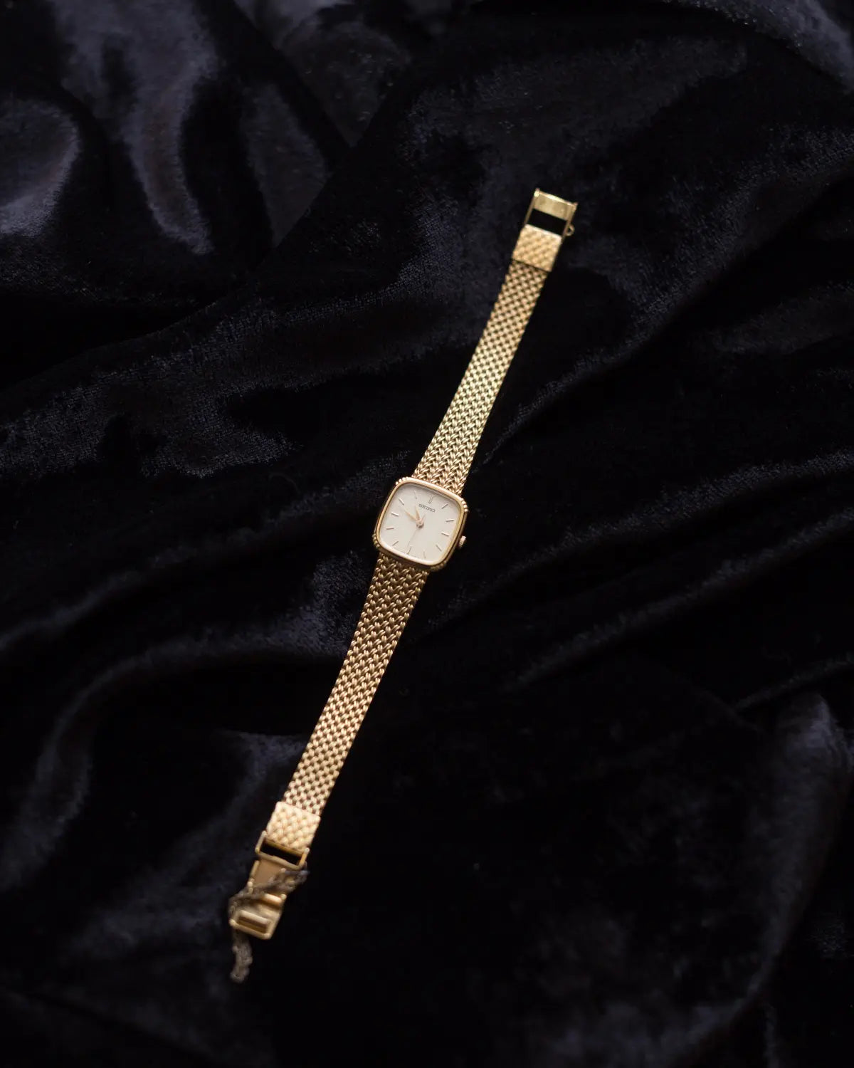 Seiko vintage gold bracelet watch