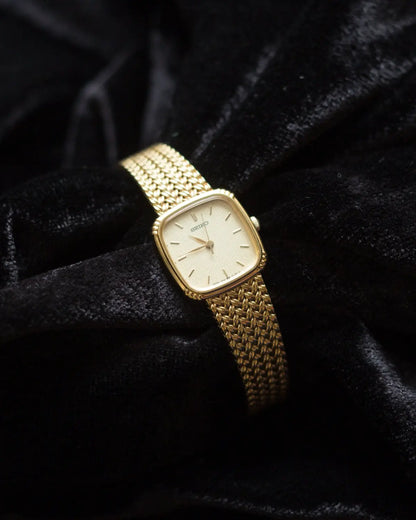 Seiko vintage gold bracelet watch
