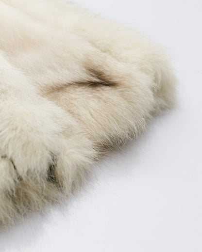 Vintage white fox fur jacket