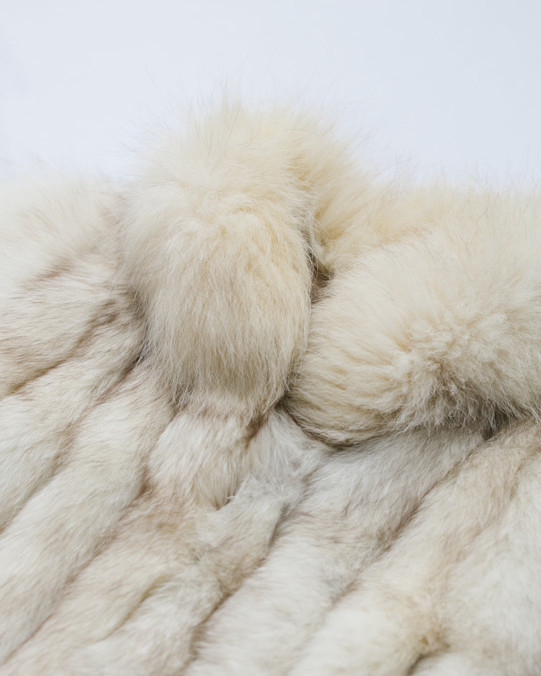 Vintage white fox fur jacket