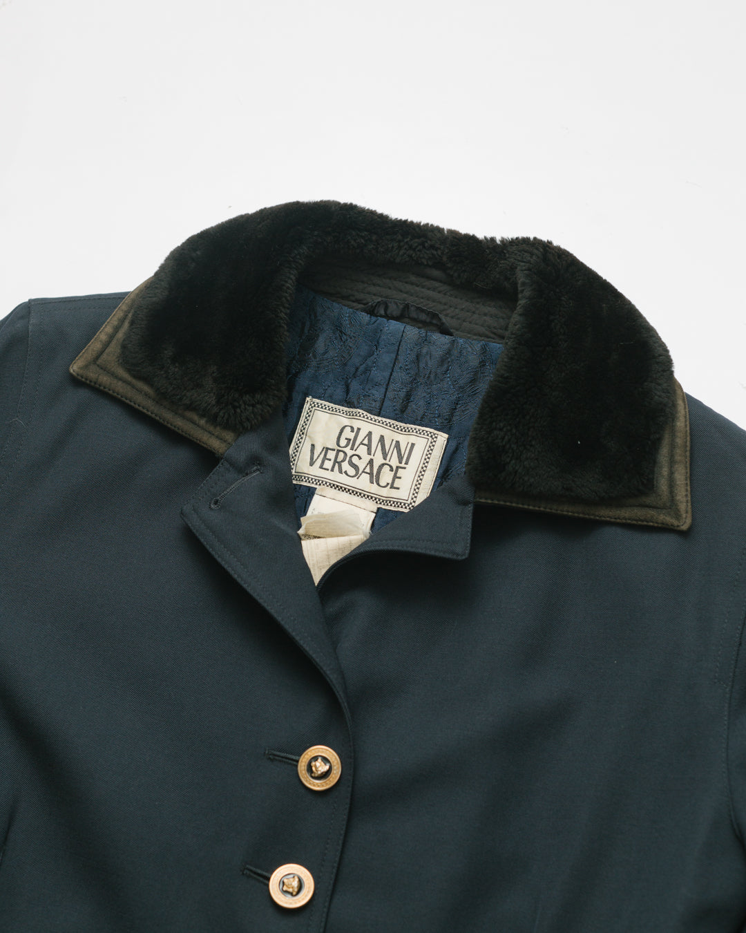 *Vintage Gianni Versace Wool Overcoat