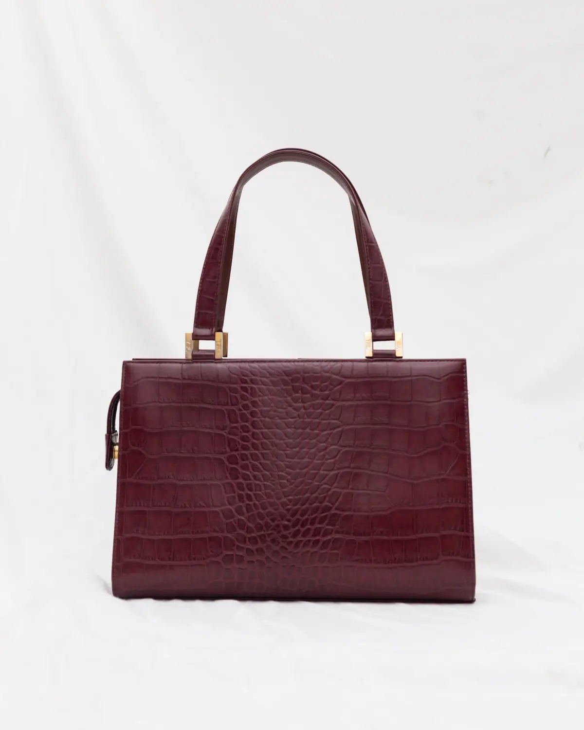 Yves saint laurent vintage ysl croc embossed handbag