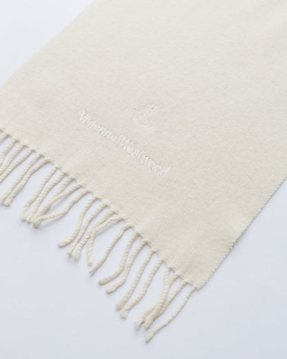 *Vivienne Westwood Eggshell Wool Scarf