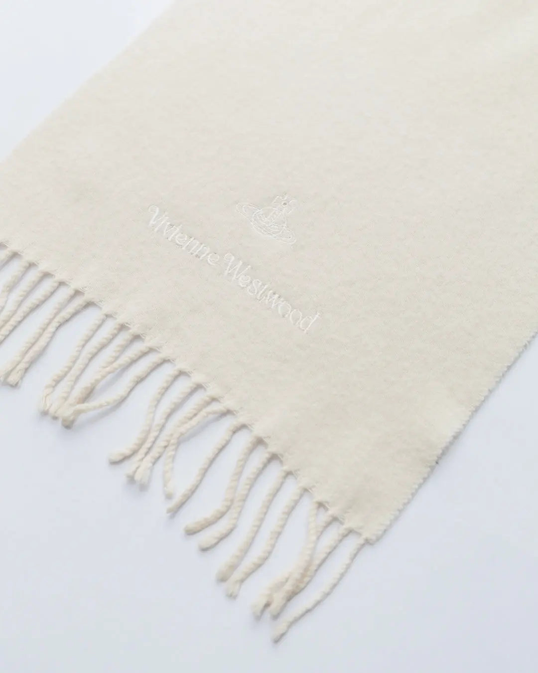 *Vivienne Westwood Eggshell Wool Scarf