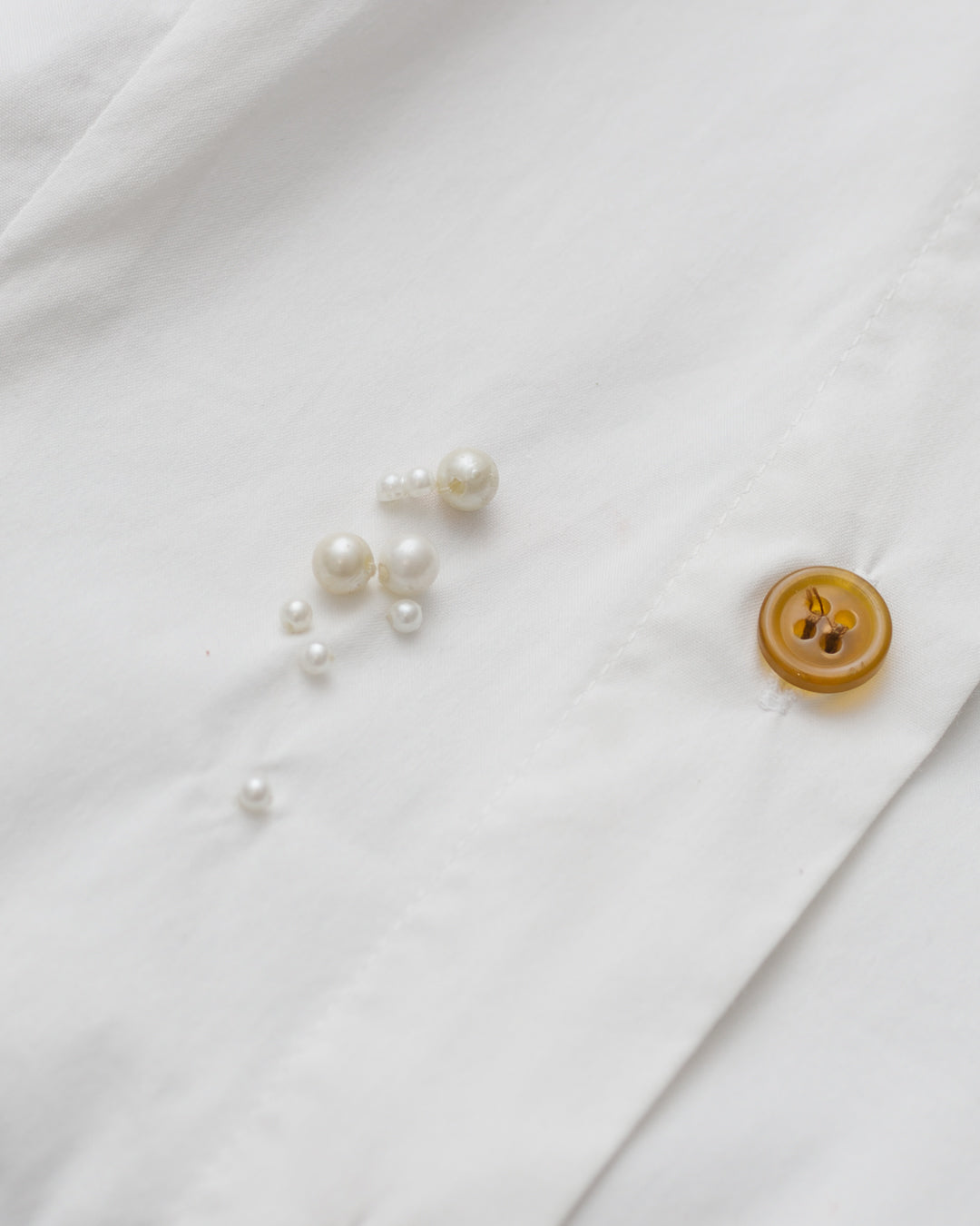 Vivienne Westwood Upcycled Button Down with Pearls