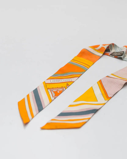 Hermés washington’s carriage (détail) silk twilly