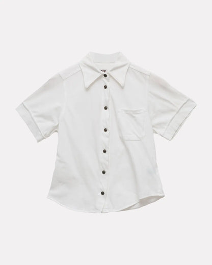 Jean paul gaultier white button down shirt