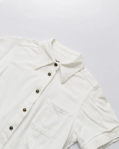 Jean paul gaultier white button down shirt