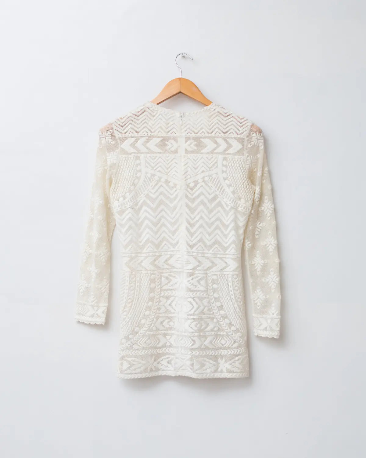 Isabel marant x h&m white lace embroidered top