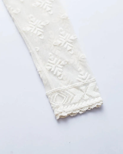 Isabel marant x h&m white lace embroidered top